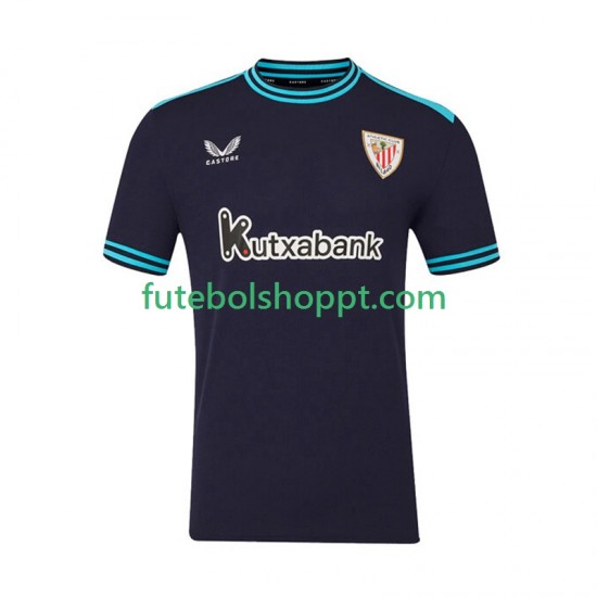 Camisola Homem Athletic Bilbao Alternativa Equipamento 2025-2026 Manga Curta