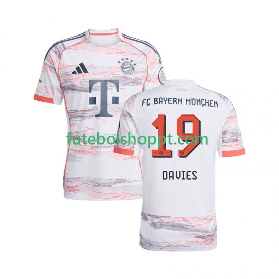 Camisola Homem Bayern de Munique Alphonso Davies 19 Alternativa Equipamento 2025-2026 Manga Curta