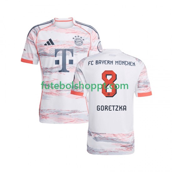 Camisola Homem Bayern de Munique Leon Goretzka 8 Alternativa Equipamento 2025-2026 Manga Curta