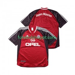 Camisola Homem Bayern de Munique 2001 Retro Principais Equipamento 2002 Manga Curta