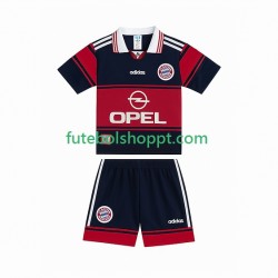 Camisola Júnior Bayern de Munique 1997 Retro Principais Equipamento 1999 Manga Curta