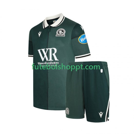 Camisola Júnior Blackburn Rovers Terceiro Equipamento 2025-2026 Manga Curta
