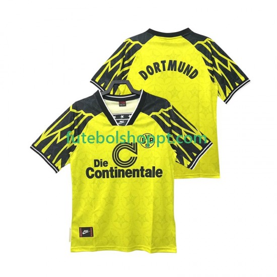 Camisola Homem Borussia Dortmund 1995 Retro Principais Equipamento 1994 Manga Curta
