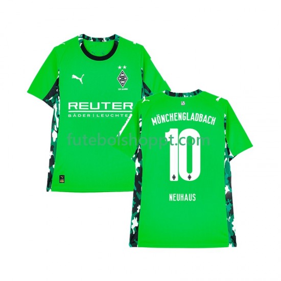 Camisola Homem Rússia Bo Monchengladbach Florian Neuhaus 10 Alternativa Equipamento 2025-2026 Manga Curta