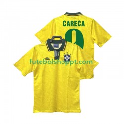 Camisola Homem Brasil CARECA 9 1991 1993 Retro Principais Equipamento Manga Curta