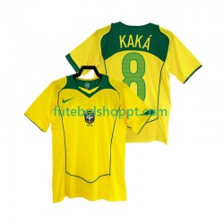 Camisola Homem Brasil KAKA 8 Retro Principais Equipamento 2004 Manga Curta