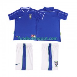 Camisola Júnior Brasil Retro Alternativa Equipamento 1998 Manga Curta