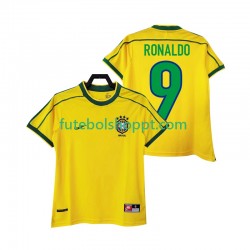 Camisola Homem Brasil RONALDO 9 Retro Principais Equipamento 1998 Manga Curta