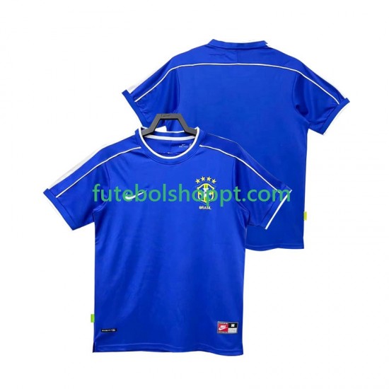 Camisola Homem Brasil Retro Alternativa Equipamento 1998 Manga Curta