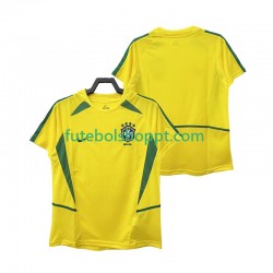 Camisola Homem Brasil Retro Principais Equipamento 2002 Manga Curta Camisola Homem Brasil Retro Principais Equipamento 2002 Manga Curta