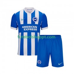 Camisola Júnior Brighton Hove Albion Principais Equipamento 2025-2026 Manga Curta