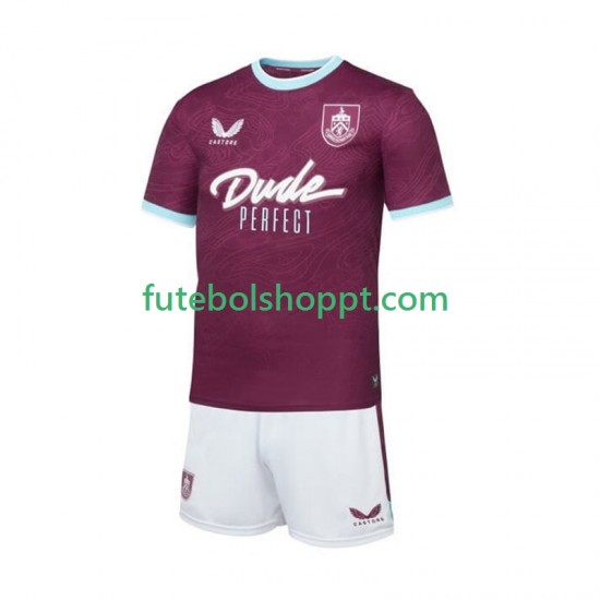 Camisola Júnior Burnley Principais Equipamento 2025-2026 Manga Curta