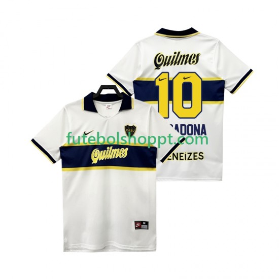Camisola Homem CA Boca Juniors MARADONA 10 1997 Retro Alternativa Equipamento 1998 Manga Curta