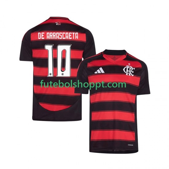 Camisola Homem CR Flamengo Giorgian de Arrascaeta 10 Principais Equipamento 2025-2026 Manga Curta