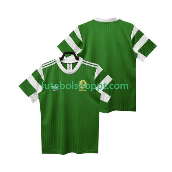 Camisola Homem Camarões Retro Principais Equipamento 1990 Manga Curta