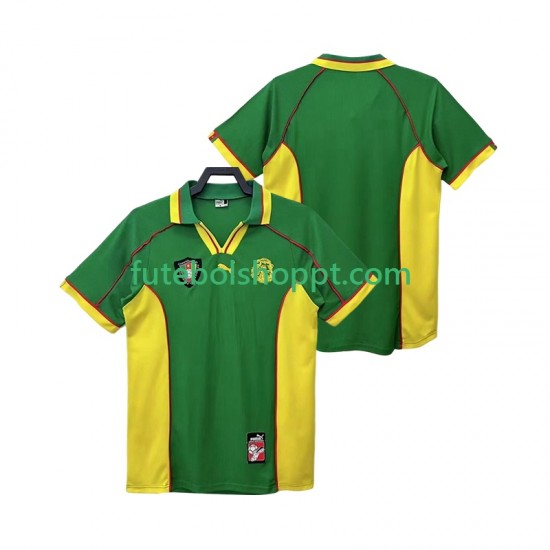 Camisola Homem Camarões Retro Principais Equipamento 1998 Manga Curta