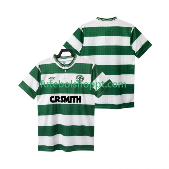 Camisola Homem Celtic FC 1987 1988 Retro Terceiro Equipamento Manga Curta