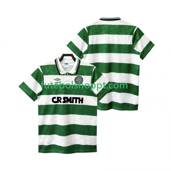 Camisola Homem Celtic FC 1989 Retro Terceiro Equipamento 1990 Manga Curta