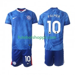 Camisola Júnior Chelsea Cole Palmer 10 Principais Equipamento 2025-2026 Manga Curta