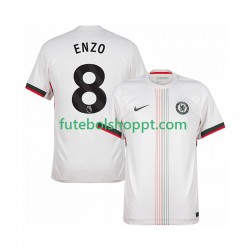 Camisola Homem Chelsea Enzo Fernandez 8 Alternativa Equipamento 2025-2026 Manga Curta