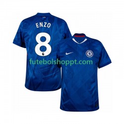 Camisola Homem Chelsea Enzo Fernandez 8 Principais Equipamento 2025-2026 Manga Curta