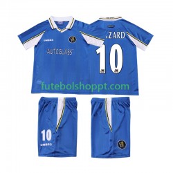 Camisola Júnior Chelsea HAZARD 10 1997 Retro Principais Equipamento 1999 Manga Curta