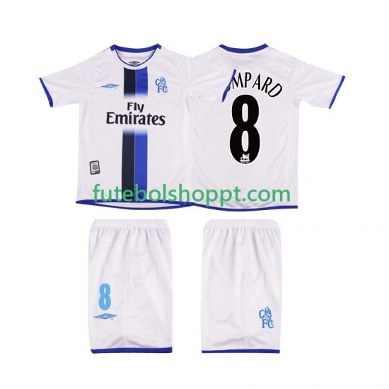 Camisola Júnior Chelsea LOMPARD 8 2003 Retro Alternativa Equipamento 2004 Manga Curta