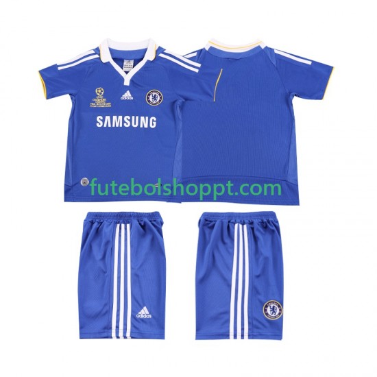 Camisola Júnior Chelsea 2007 Retro Principais Equipamento 2008 Manga Curta