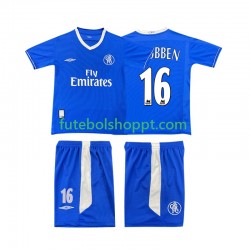 Camisola Júnior Chelsea Robben 16 2003 2005 Retro Principais Equipamento Manga Curta