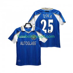 Camisola Homem Chelsea ZOLA 25 1997 Retro Principais Equipamento 1999 Manga Curta