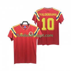 Camisola Homem Colômbia VALDERRAMA 10 Retro Alternativa Equipamento 1990 Manga Curta