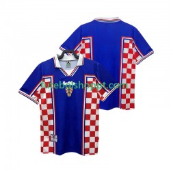 Camisola Homem Croácia Retro Alternativa Equipamento 1998 Manga Curta