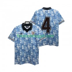 Camisola Homem Inglaterra 4 Retro Terceiro Equipamento 1990 Manga Curta