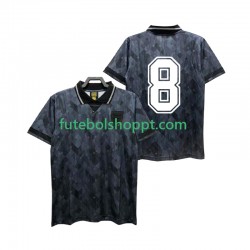 Camisola Homem Inglaterra 8 Retro Alternativa Equipamento 1990 Manga Curta
