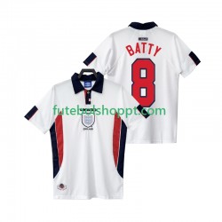 Camisola Homem Inglaterra BATTY 8 Retro Principais Equipamento 1998 Manga Curta
