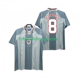 Camisola Homem Inglaterra CASCOIGNE 8 1996 Retro Alternativa Equipamento Manga Curta