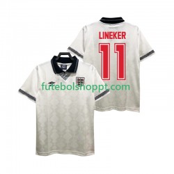 Camisola Homem Inglaterra LINEKER 11 Retro Principais Equipamento 1990 Manga Curta