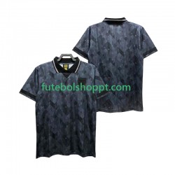Camisola Homem Inglaterra Retro Alternativa Equipamento 1990 Manga Curta