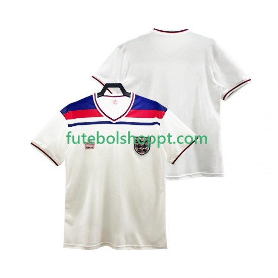 Camisola Homem Inglaterra 1982 Retro Principais Equipamento Manga Curta
