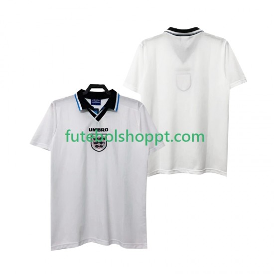Camisola Homem Inglaterra 1996 Retro Principais Equipamento Manga Curta