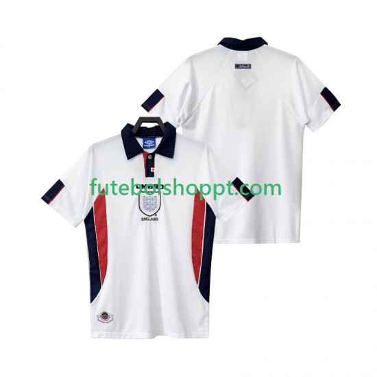 Camisola Homem Inglaterra Retro Principais Equipamento 1998 Manga Curta