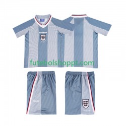 Camisola Júnior Inglaterra 1996 Retro Alternativa Equipamento Manga Curta