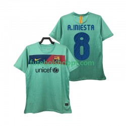 Camisola Homem FC Barcelona A INIESTA 8 Retro Alternativa Equipamento 2011 2010 Manga Curta