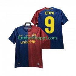 Camisola Homem FC Barcelona ETO O 9 Champions League 2009 Retro Principais Equipamento 2008 Manga Curta