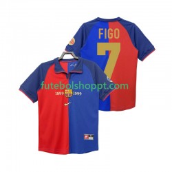 Camisola Homem FC Barcelona FIGO 7 2000 Retro Principais Equipamento 1990 Manga Curta