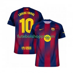 Camisola Homem FC Barcelona Lamine Yamal 10 Champions League Principais Equipamento 2025-2026 Manga Curta