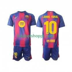 Camisola Júnior FC Barcelona Lamine Yamal 10 Champions League Principais Equipamento 2025-2026 Manga Curta