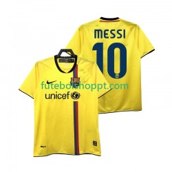 Camisola Homem FC Barcelona Lionel Messi 10 2009 Retro Alternativa Equipamento 2008 Manga Curta