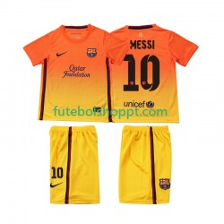 Camisola Júnior FC Barcelona Lionel Messi 10 2012 2013 Retro Alternativa Equipamento Manga Curta
