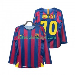 Camisola Homem FC Barcelona Lionel Messi 30 Champions League 2005 Retro Principais Equipamento 2006 Manga Comprida